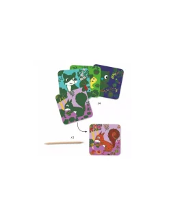 Djeco Cartes à gratter petites bêtes - Outlet