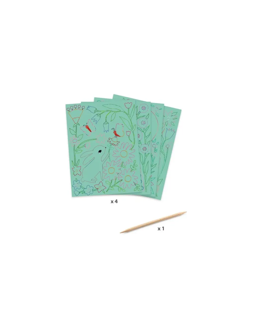 Djeco Cartes à gratter Rencontres - Discount