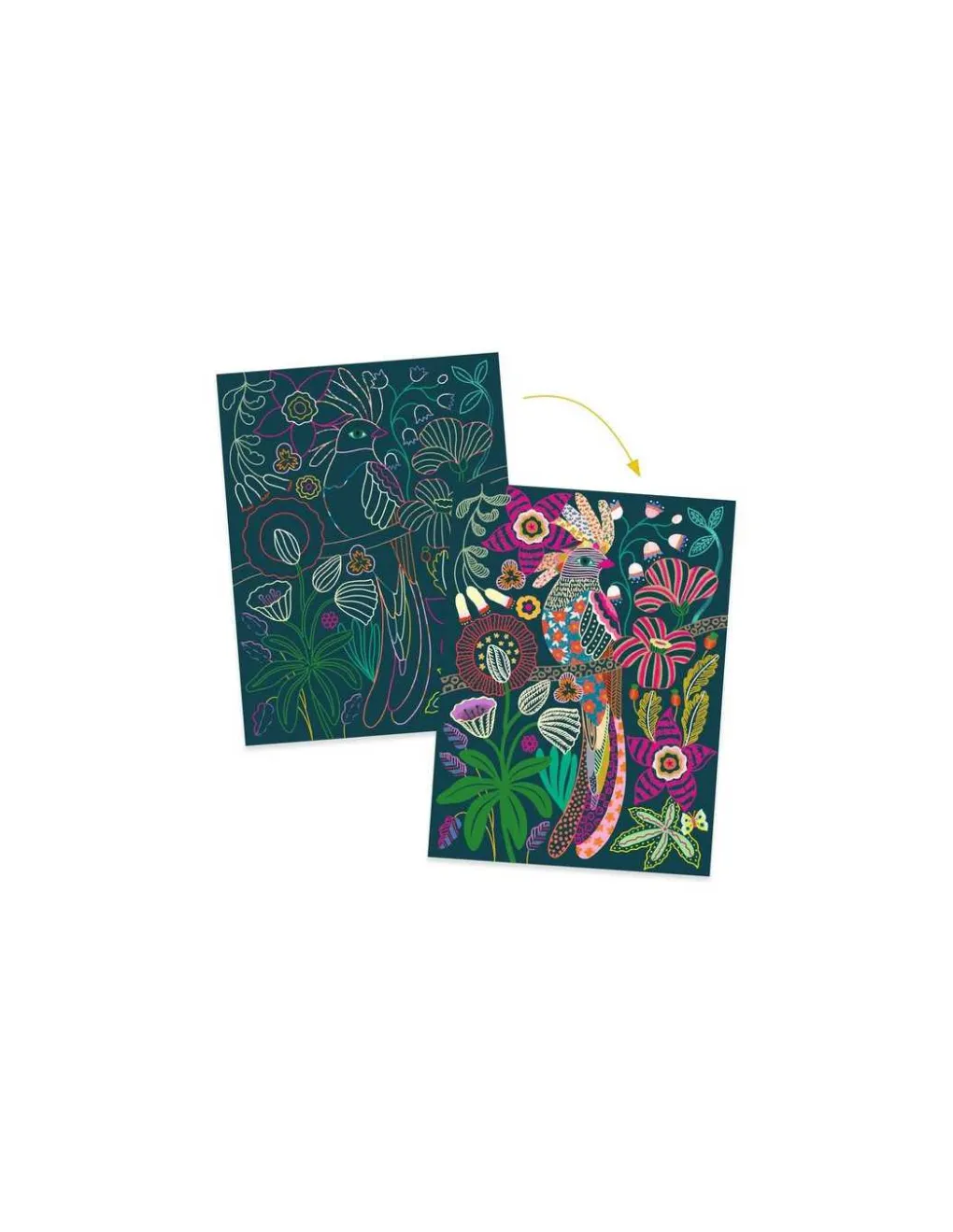 Djeco Cartes à gratter Rococo - New