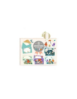 Lovely Paper by Djeco Cartes d'invitation Copines du jardin - Djeco New