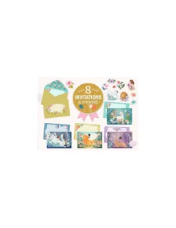 Lovely Paper by Djeco Cartes d'invitation Créatures merveilleuses - Djeco Hot