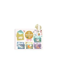 Lovely Paper by Djeco Cartes d'invitation Créatures merveilleuses - Djeco Hot