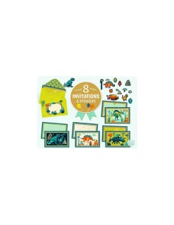 Lovely Paper by Djeco Cartes d'invitation Cric croc Dino Rock - Djeco Sale