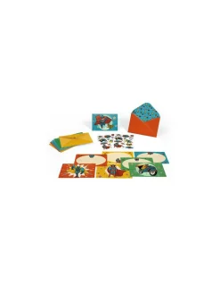 Lovely Paper by Djeco Cartes d'invitation Pow Bang - Djeco Online