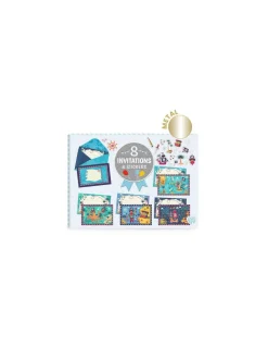 Lovely Paper by Djeco Cartes d'invitation Tous à bord - Djeco Clearance