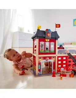 Hape Toys Caserne de pompier - Hape Best