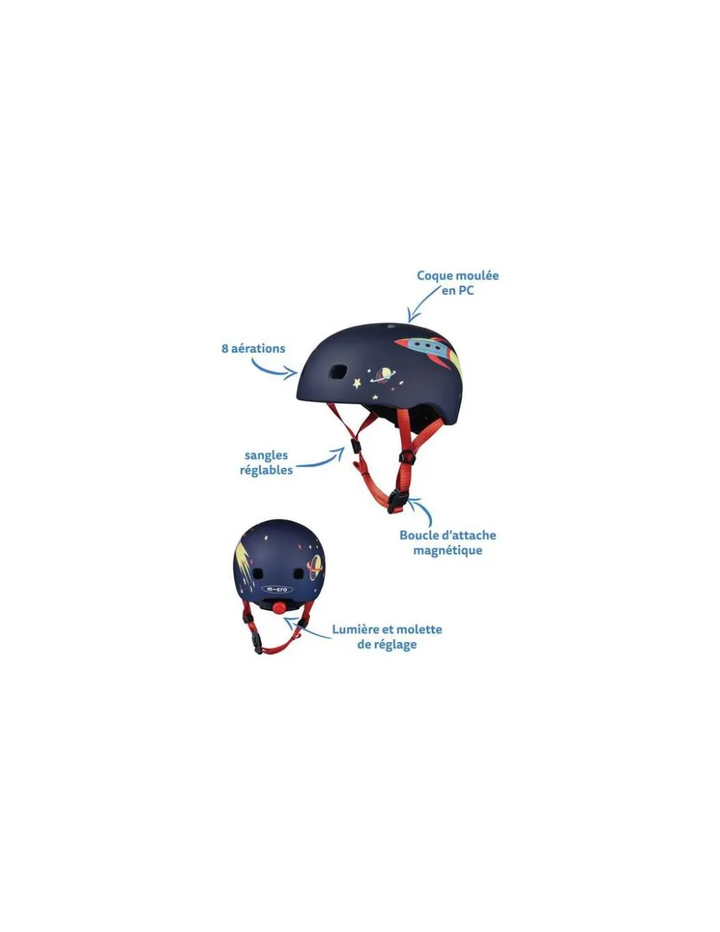 Micro Mobility Casque enfant Rocket taille S - Clearance