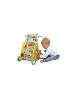 Janod Chariot de marche multi activités Tropik - Hot