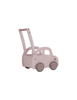 Little Dutch Chariot de marche voiture en bois Rose - Online