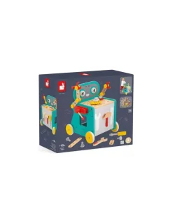 Janod Chariot Robot Brico'Kids - Hot