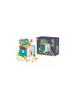 Janod Chariot Robot Brico'Kids - Hot