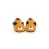 Moulin Roty Chaussons cuir chat moutarde Les moustaches 6/12 m - Sale
