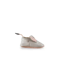 Moulin Roty Chaussons cuir lapin gris Après la pluie 0/6 m - Sale