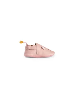 Moulin Roty Chaussons cuir souris rose La petite école de danse 6/12 m - New