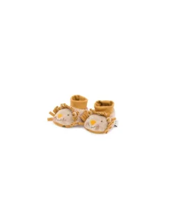 Moulin Roty Chaussons lion Sous mon baobab - Discount