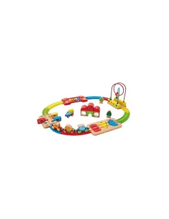 Hape Toys Chemin de fer puzzle arc en ciel - Hape Best