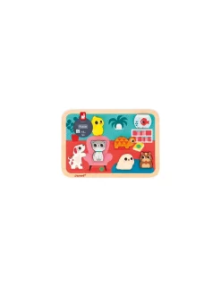 Janod Chunky puzzle Les animaux familiers - Hot