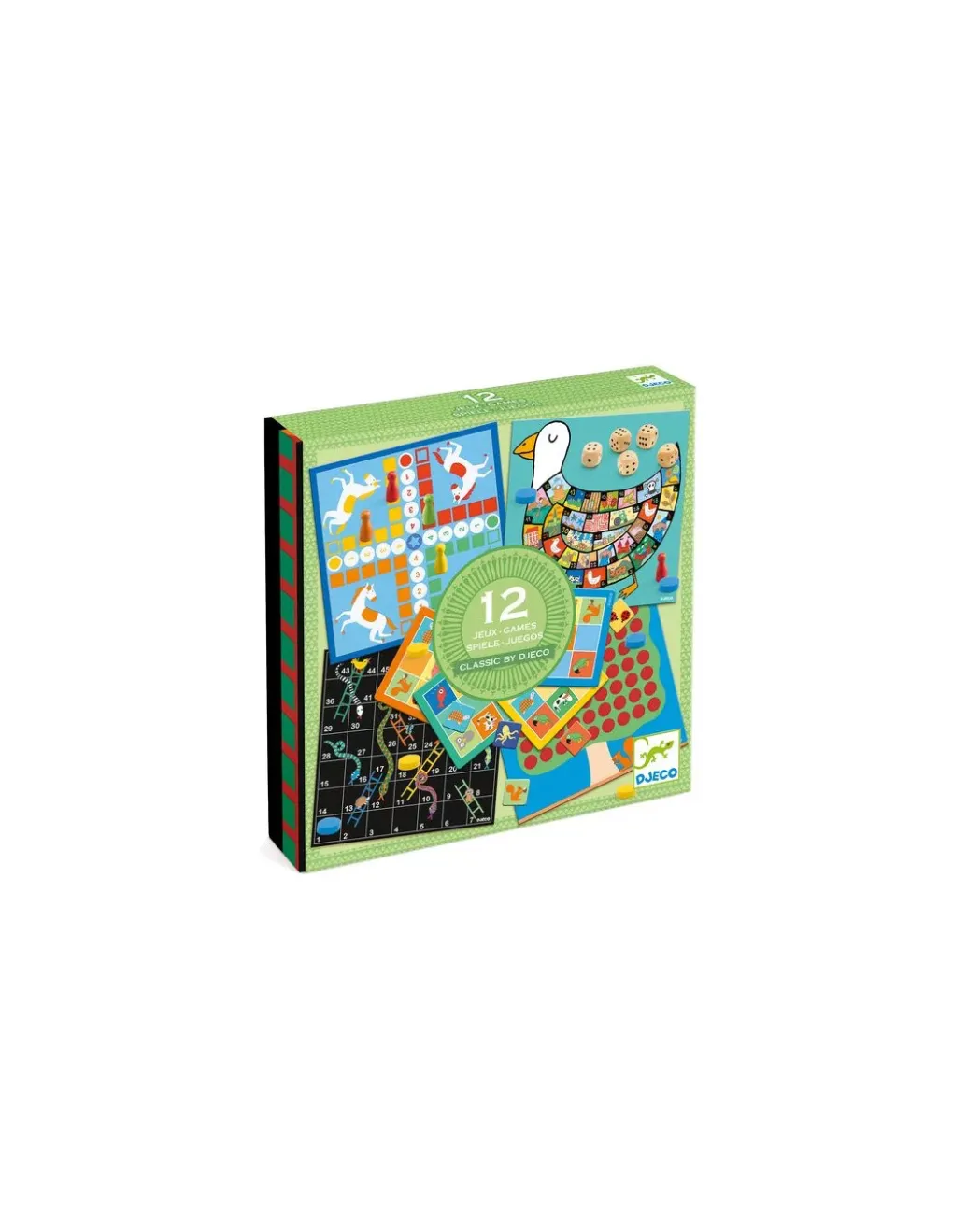 Djeco Classic box boîte de 12 jeux -