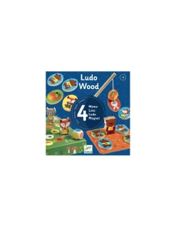 Djeco Coffret 4 jeux Ludo Wood - Sale