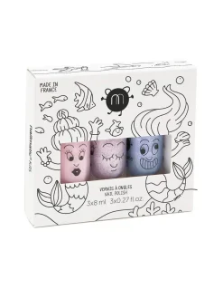nailmatic KIDS Coffret 3 vernis MERMAID Hot