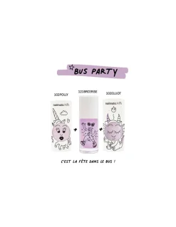 nailmatic KIDS Coffret Bus Party Disco violet - Nailmatic Hot