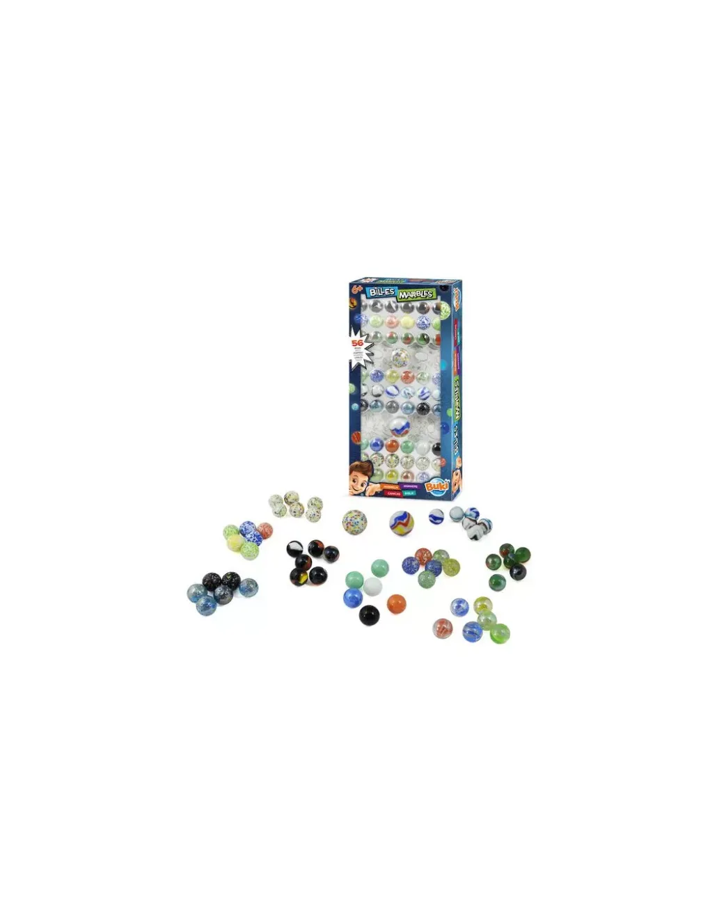 Buki France Coffret de 56 billes - Buki Clearance