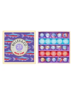 Billes and Co Coffret de 25 billes Neon Fish - Billes & Co