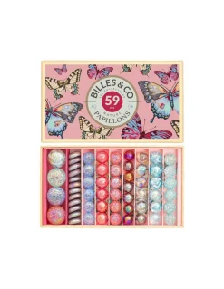 Billes and Co Coffret de 59 billes Papillons Anamorphique - Billes & Co Outlet