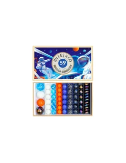 Billes and Co Coffret de 59 billes Space mission - Billes & Co New