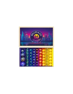 Billes and Co Coffret de 64 billes Sunset city - Billes & Co Outlet
