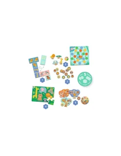 Djeco Coffret de 5 jeux Animaux sauvages - Clearance