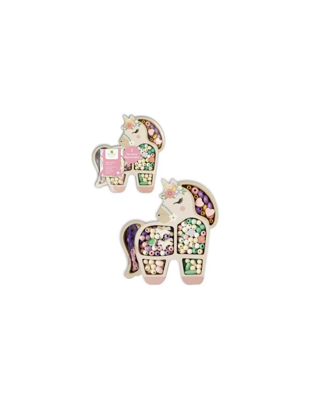 Sycomore Coffret licorne perles en bois - Hot
