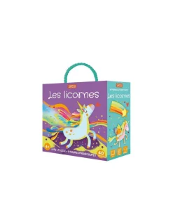 Sassi junior Coffret livre et puzzle Les licornes - Sassi Best