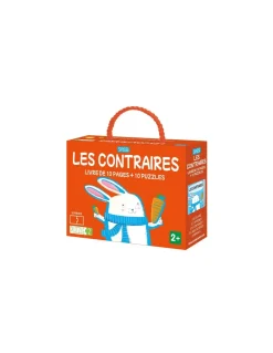 Sassi junior Coffret livre et puzzle Les contraires - Sassi Best