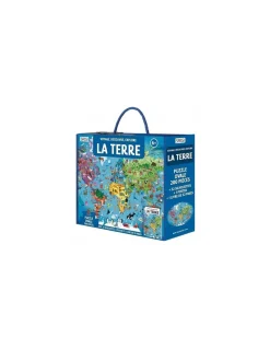 Sassi junior Coffret livre et puzzle La Terre - Sassi Clearance