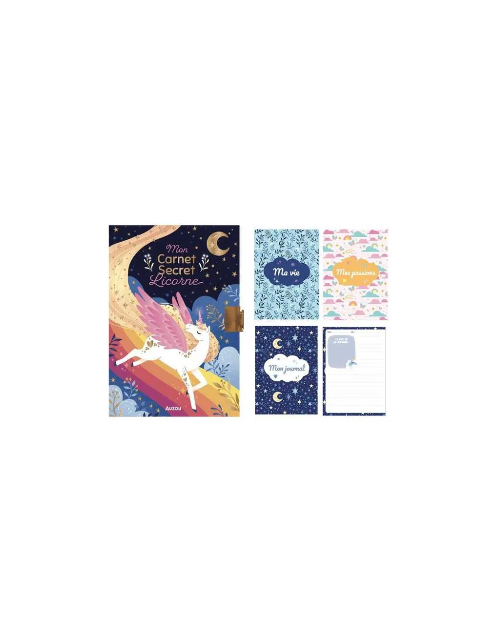Auzou Coffret Mon carnet secret Licorne - Discount