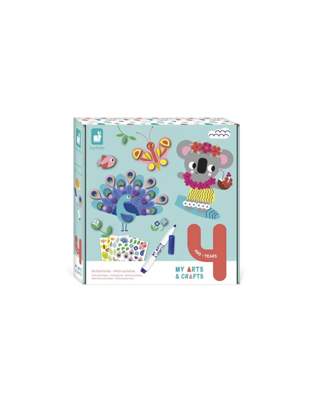 Janod Coffret Multi-activités 9 créations 4 ans - Sale