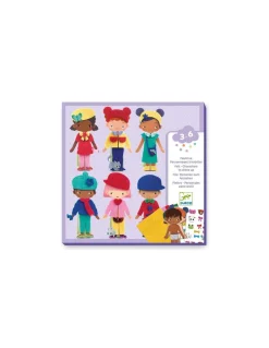 Djeco Collage de feutrine S’habiller de douceur - Discount