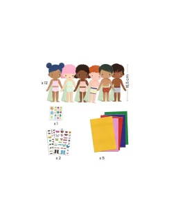 Djeco Collage de feutrine S’habiller de douceur - Discount