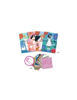 Djeco Collages motifs Tendance Wax - Hot