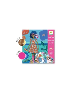 Djeco Collages motifs Tendance Wax - Hot