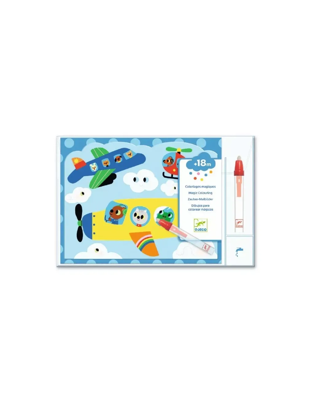 Djeco Coloriage à l'eau caché dans le ciel - Outlet