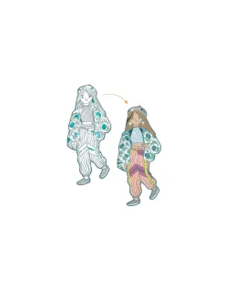 Djeco Coloriage mode Angèle & ses amies Les Demoiselles - Best
