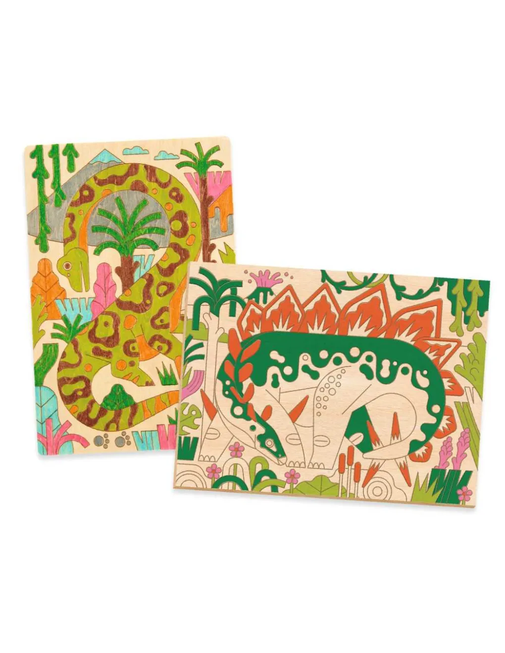 Djeco Coloriage sur bois Dino world - Clearance