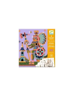 Djeco Coloriages brillants Guerriers animaux - Outlet