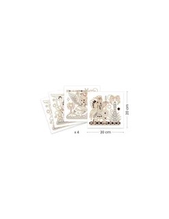 Djeco Coloriages brillants Guerriers animaux - Outlet