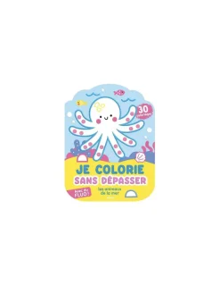 Auzou Coloriages fluos Animaux de la mer - Hot