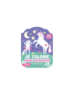 Auzou Coloriages fluos Petites licornes - Hot