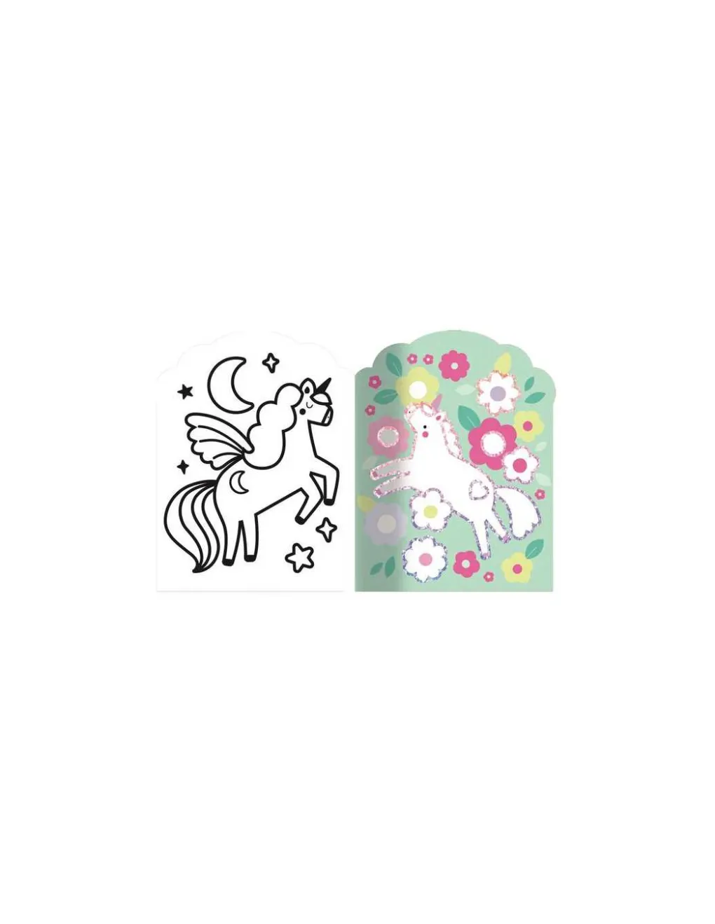 Auzou Coloriages fluos Petites licornes - Hot
