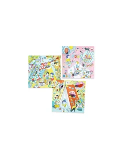 Djeco Coloriages petites portes Les cabanes de Nina - Clearance
